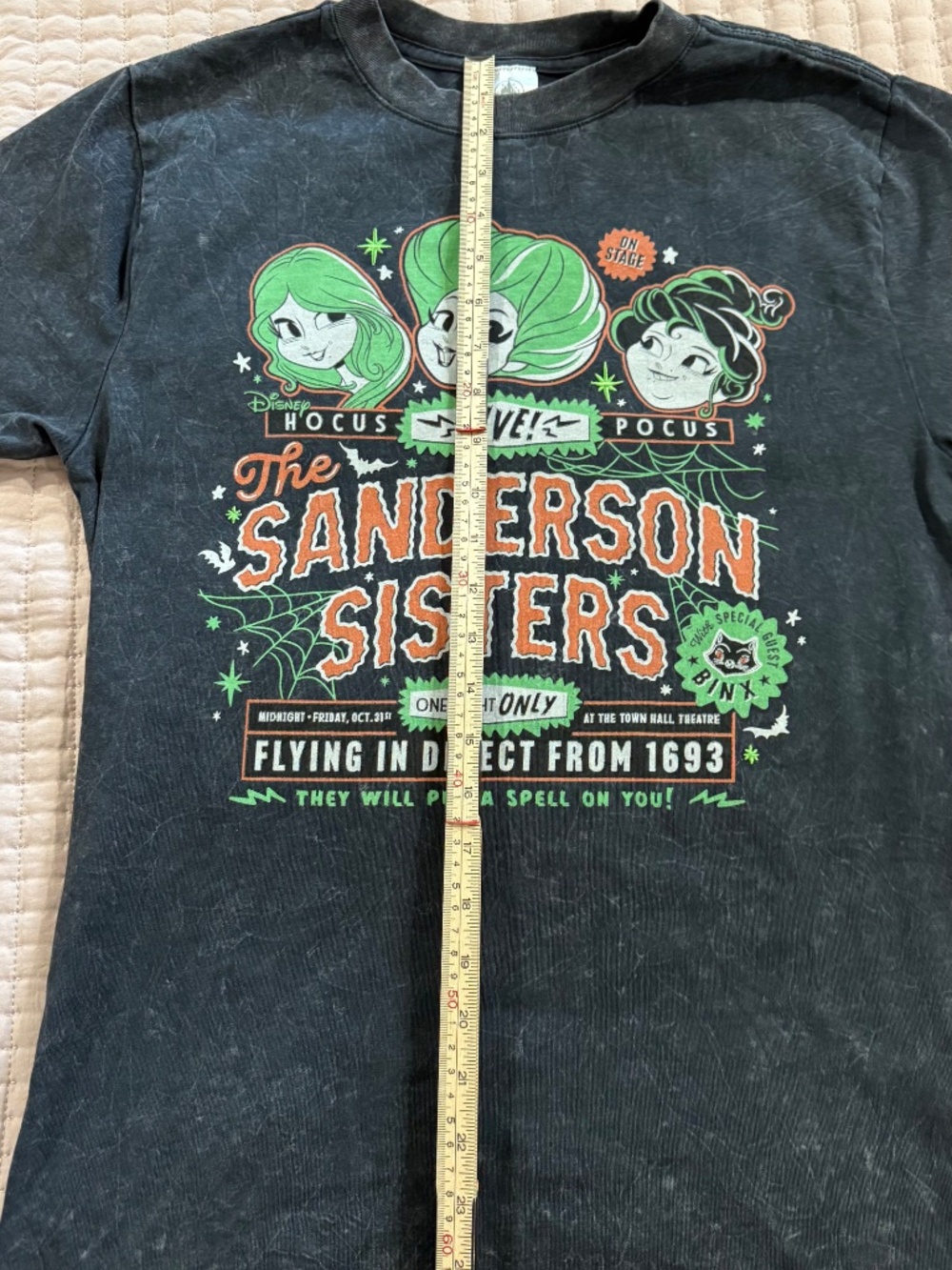 Official Disney Parks "Hocus Pocus" Sanderson Sisters Graphic Tee  Size Small - Picture 2 of 9
